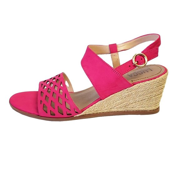 Lucca Lane Haldene Leather Wedge Sandal - Picture 2 of 8